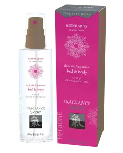 Feromonen Bed & Body Spray Voor Vrouwen - Kers & Witte Lotus