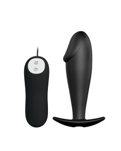 Zwarte Vibrerende Buttplug met Afstandsbediening