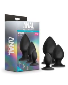 Anal Adventures Platinum - Stout Anaal Plug Set