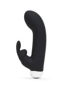 Fifty Shades of Grey - Greedy Girl Oplaadbare Mini Rabbit Vibrator - Zwart