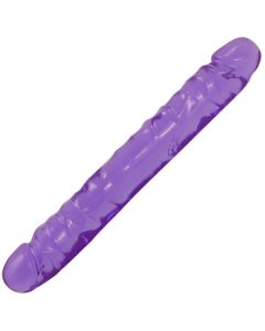Doc Johnson - Crystal Jellies Jr. Double Dong - Paars