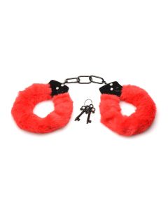 XR Brands - Cuffed In Fur Handboeien - Rood