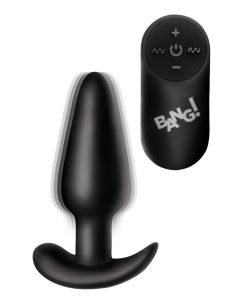 BANG! -  Vibrerende Anaalplug met Afstandsbediening -Zwart