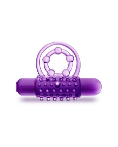 Blush - Play With Me The Player Vibrerende Dubbele Cockring met Ball Strap
