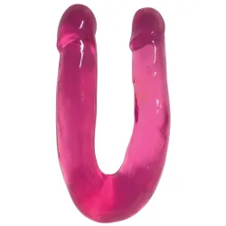 Lollicock - Sweet Slim Double Dipper Dildo - Cherry Ice - 33 cm
