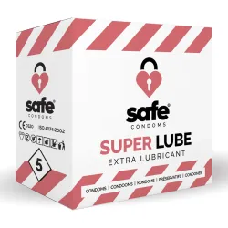 SAFE - Condooms Met Extra Glijmiddel - Superlube - 5 stuks