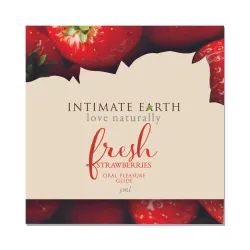 Intimate Earth - Natural Flavors Glide Verse Aardbeien Foil 3 ml