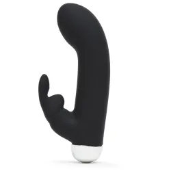 Fifty Shades of Grey - Greedy Girl Oplaadbare Mini Rabbit Vibrator - Zwart