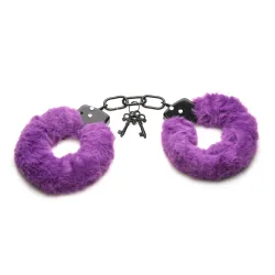XR Brands - Cuffed In Fur Handboeien - Paars
