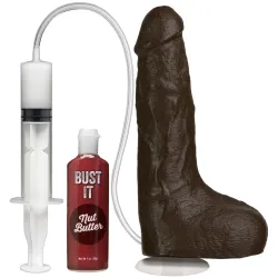 Doc Johnson - Bust It Spuitende Realistische Penis - Chocolade