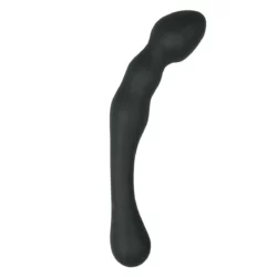 Anal Probe tweezijdige prostaat dildo No.1 van 20 cm in zwart siliconen