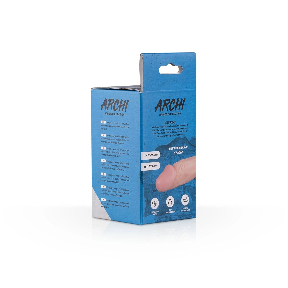 Real Fantasy Archi dildo met aders, voor anale en vaginale stimulatie