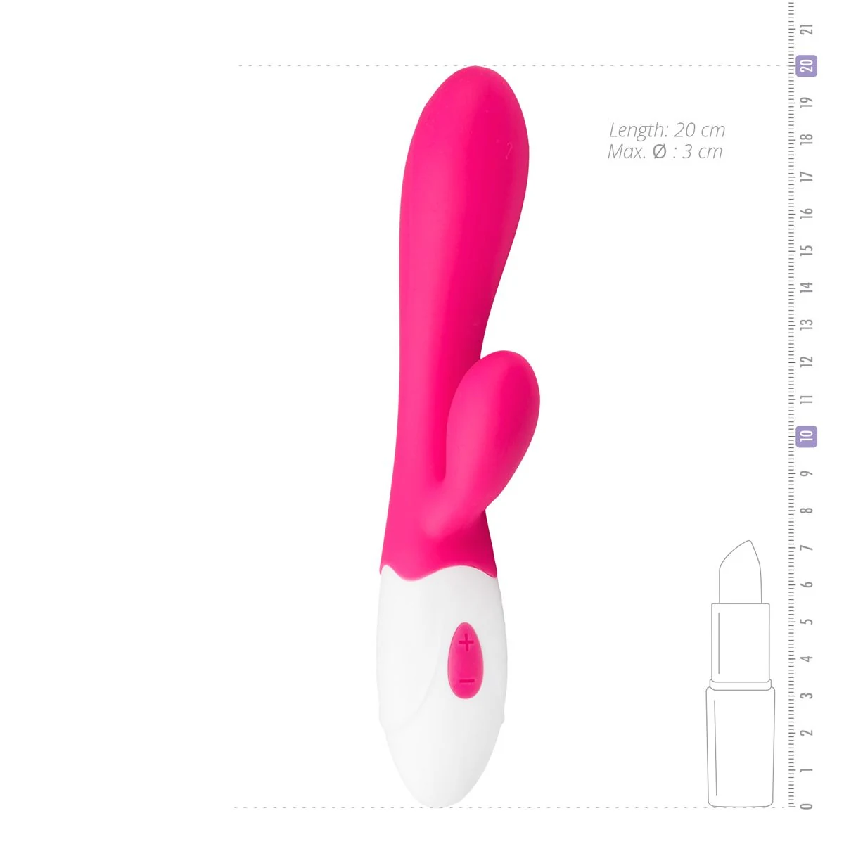 Aurora Vibe Rabbit Vibrator spatwaterdicht voor G-spot, vagina en clitoris