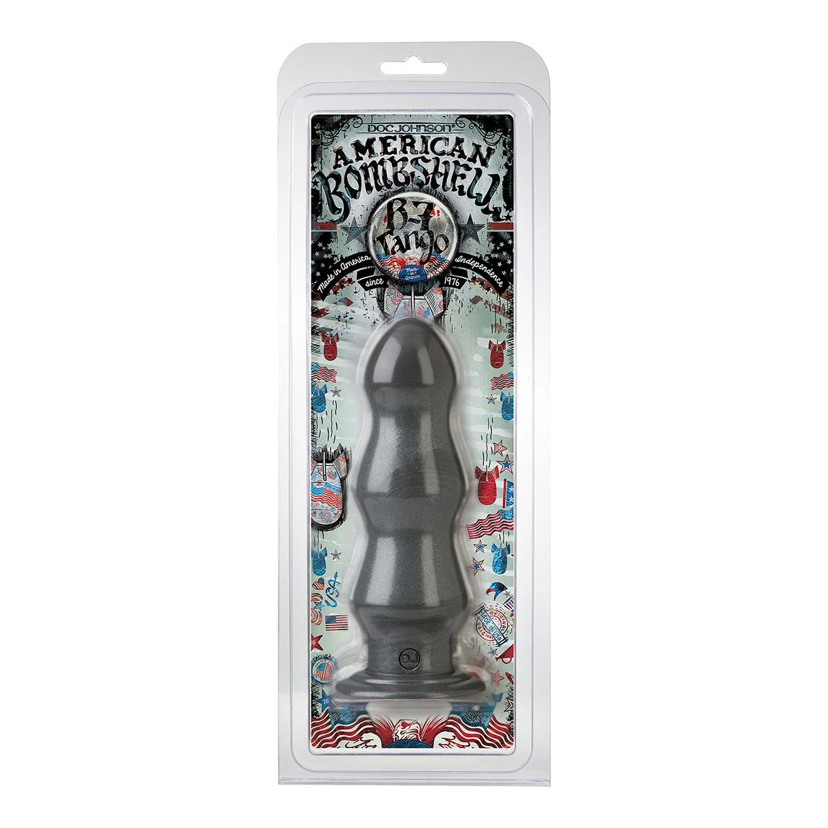 B7- Tango Grijs buttplug, waterproof en geschikt voor Vac u Lock systeem