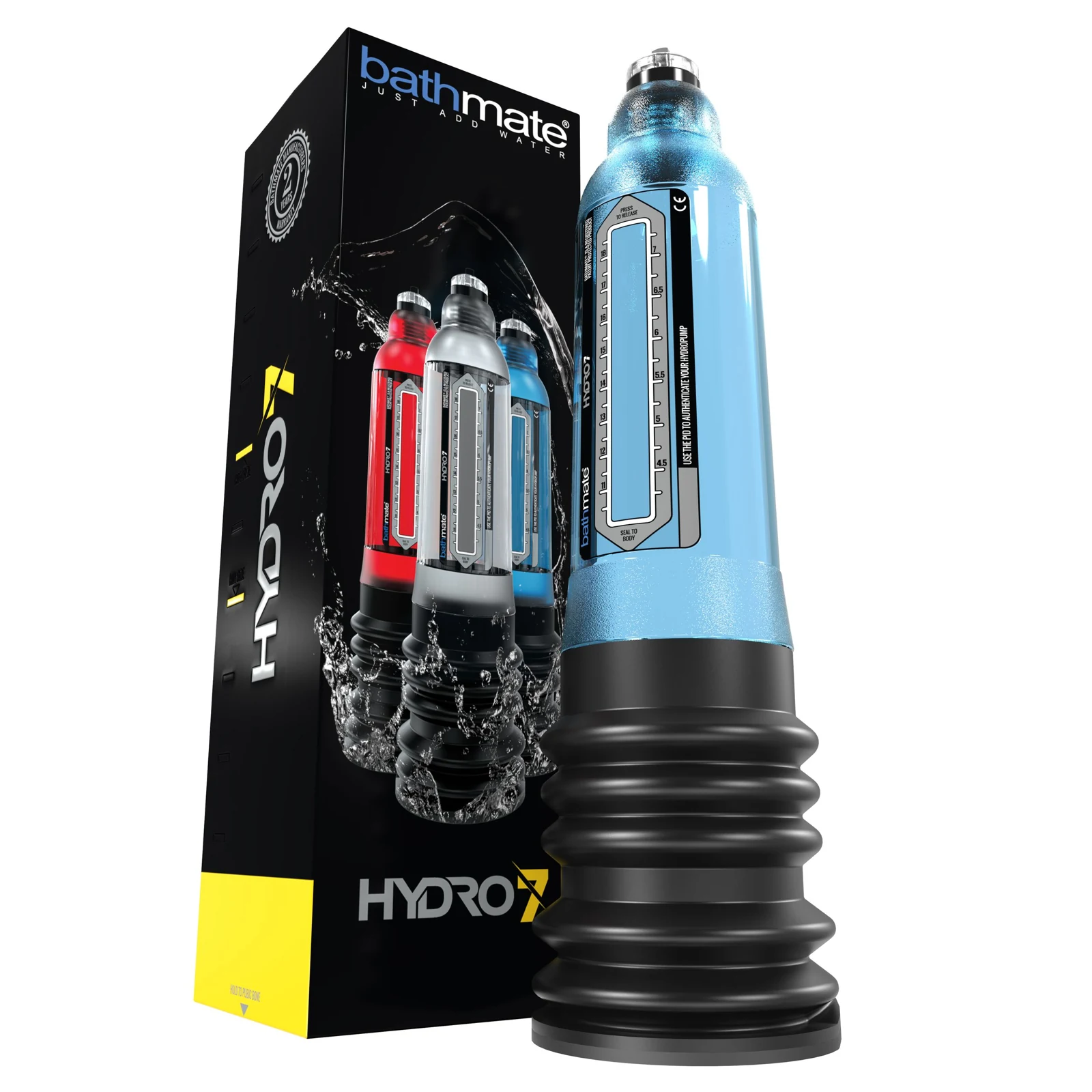 Bathmate Hydro 7 penispomp blauw voor hem met stimulatiedoel penis