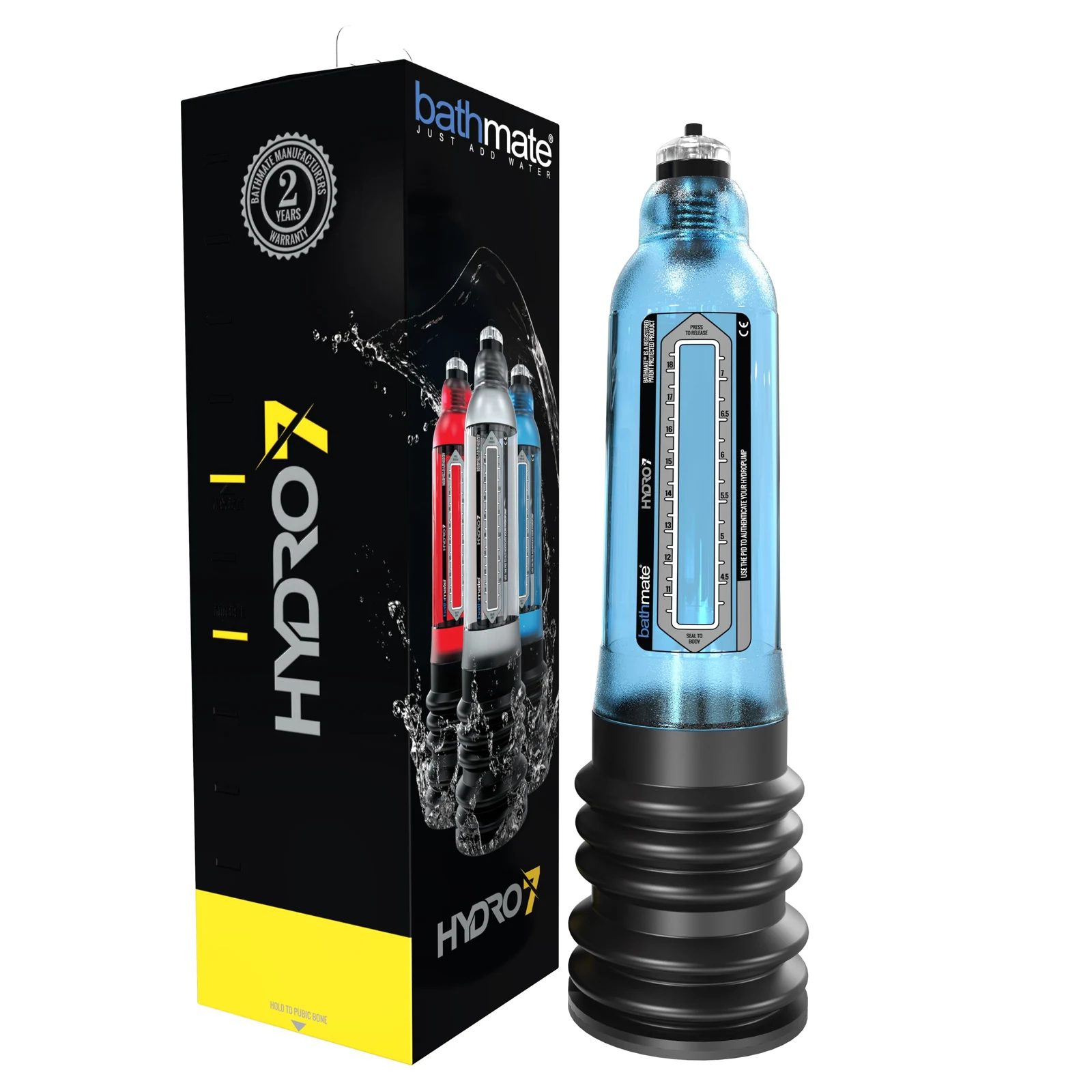 Bathmate Hydro 7 penispomp, waterproof product van Bathmate