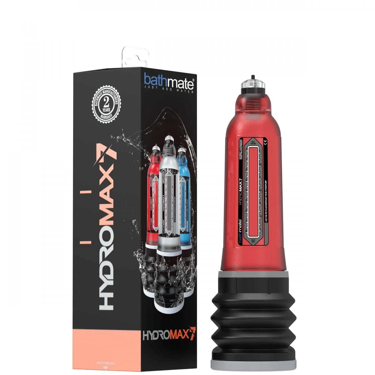 Bathmate Hydromax 7 rood voor penis van 13-18 cm