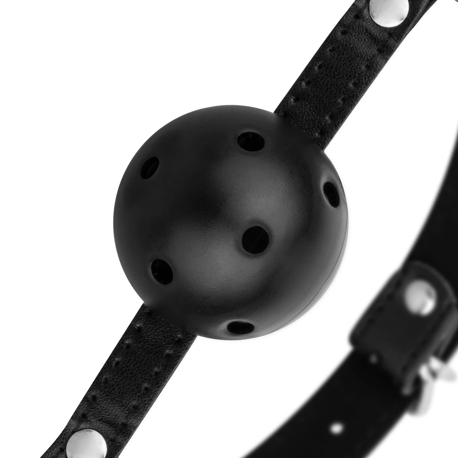 Unisex ball gag met tepelklemmen in zwart en zilver