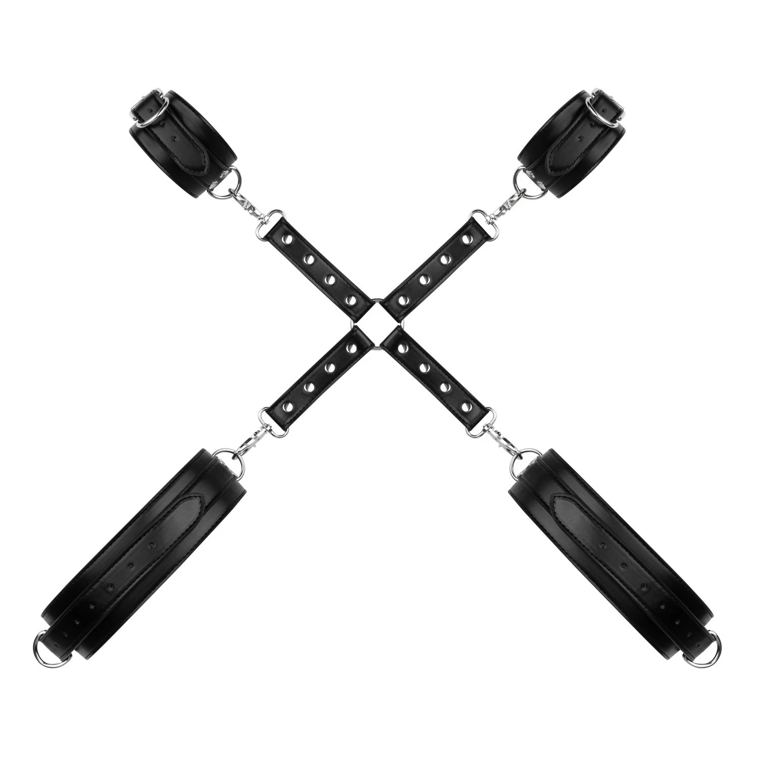 Bedroom Fantasies bondageharnas met handboeien en hogtie set zwart