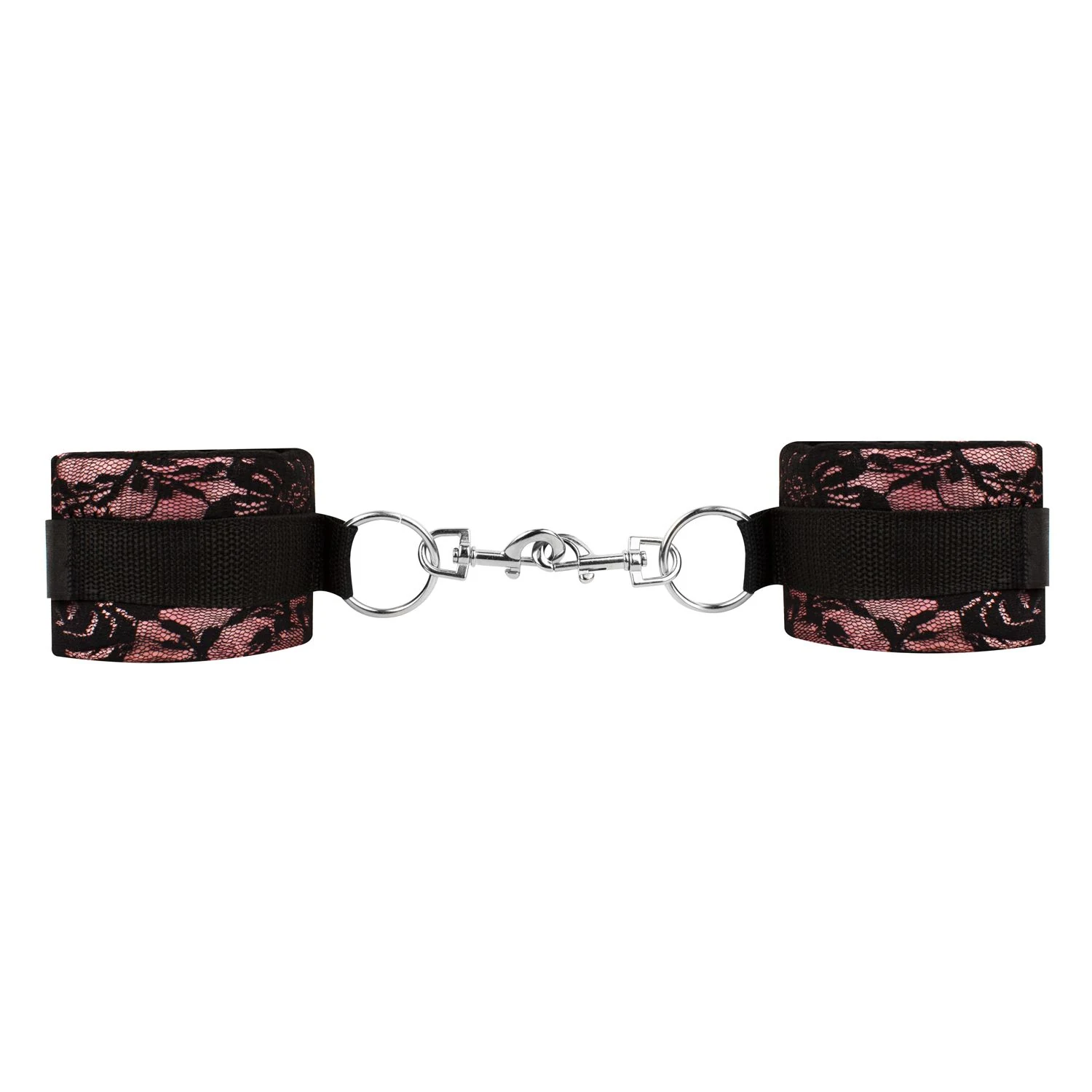 Roze 8-delige BDSM set met elegante kanten details