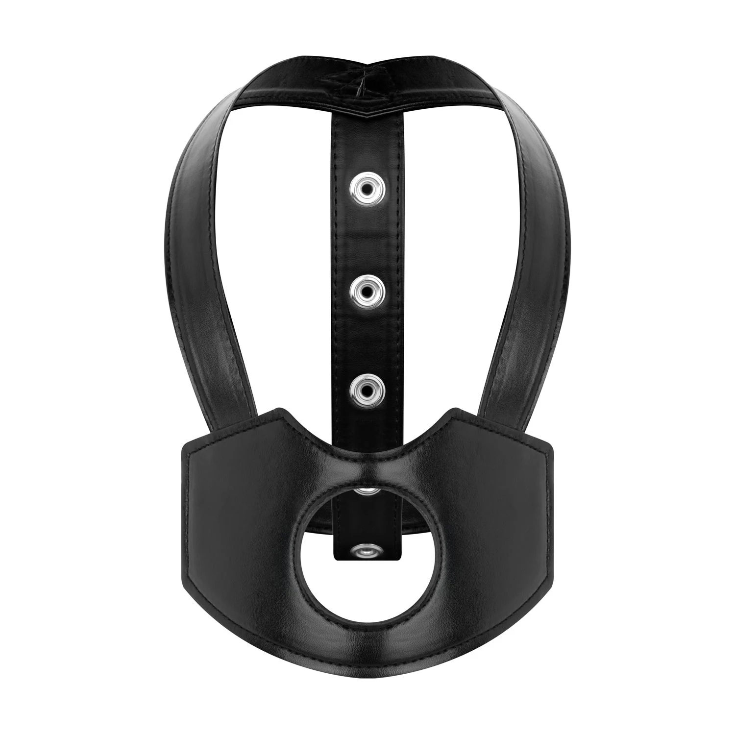 Bedroom Fantasies hoofd harnas strap-on zwart met verstelbare bandjes