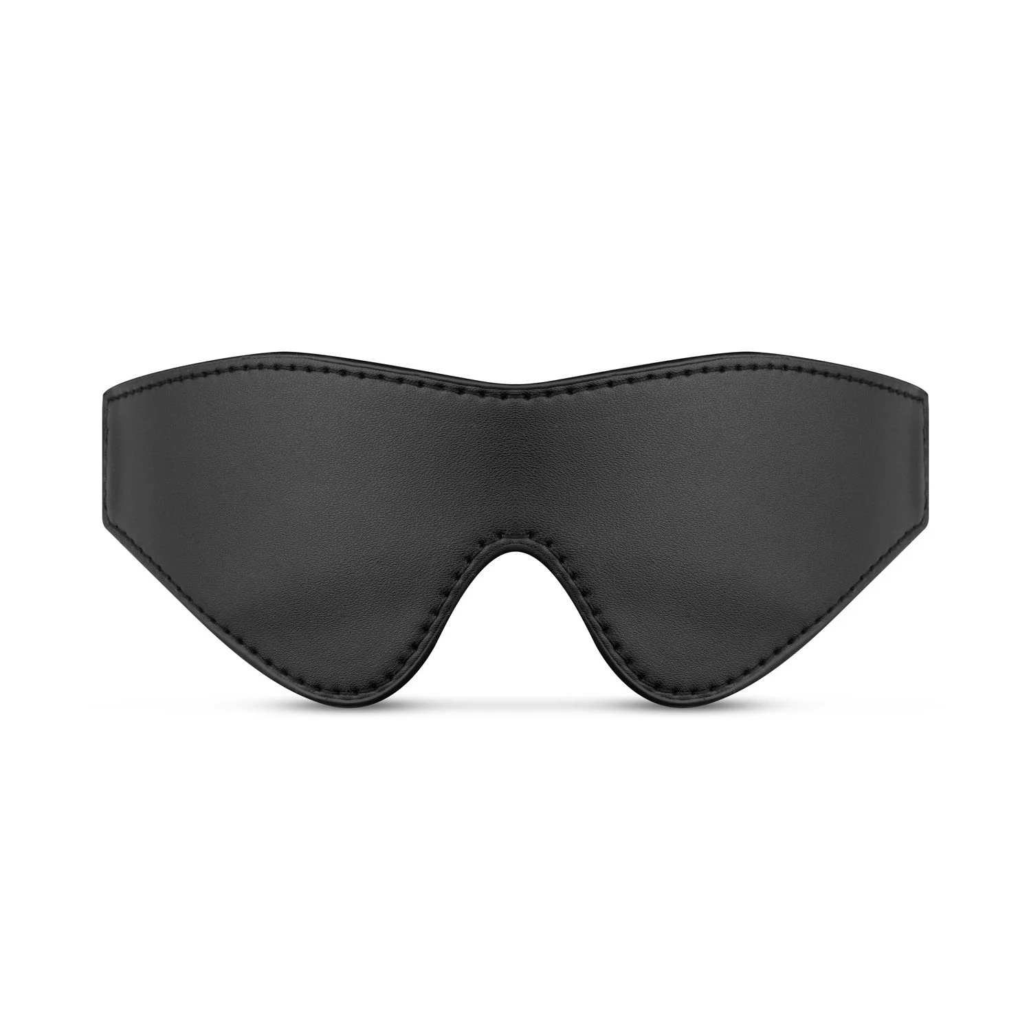 Zwart imitatieleren oogmasker van Bedroom Fantasies voor bondage
