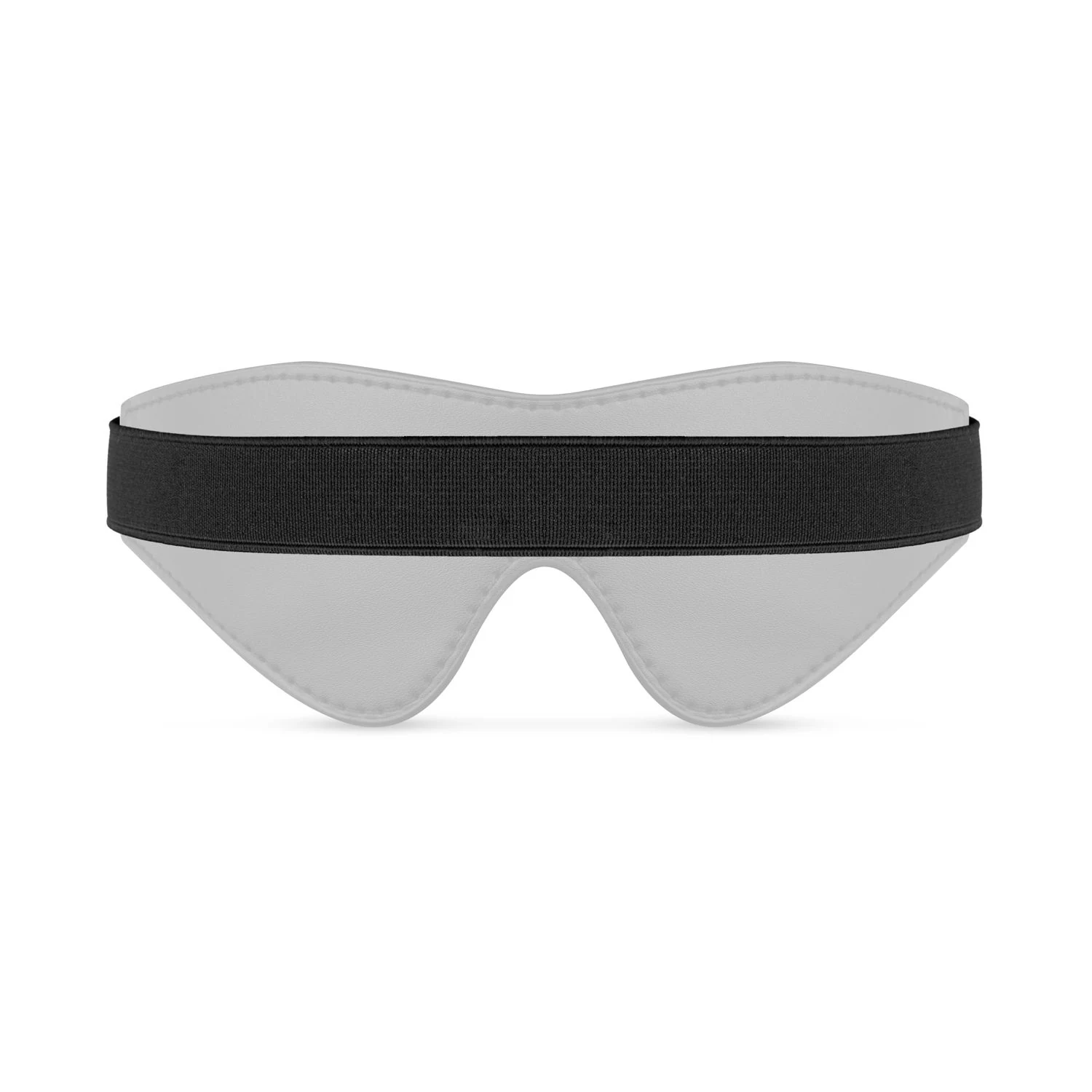 Imitatieleren oogmasker zwart dat geen licht doorlaat