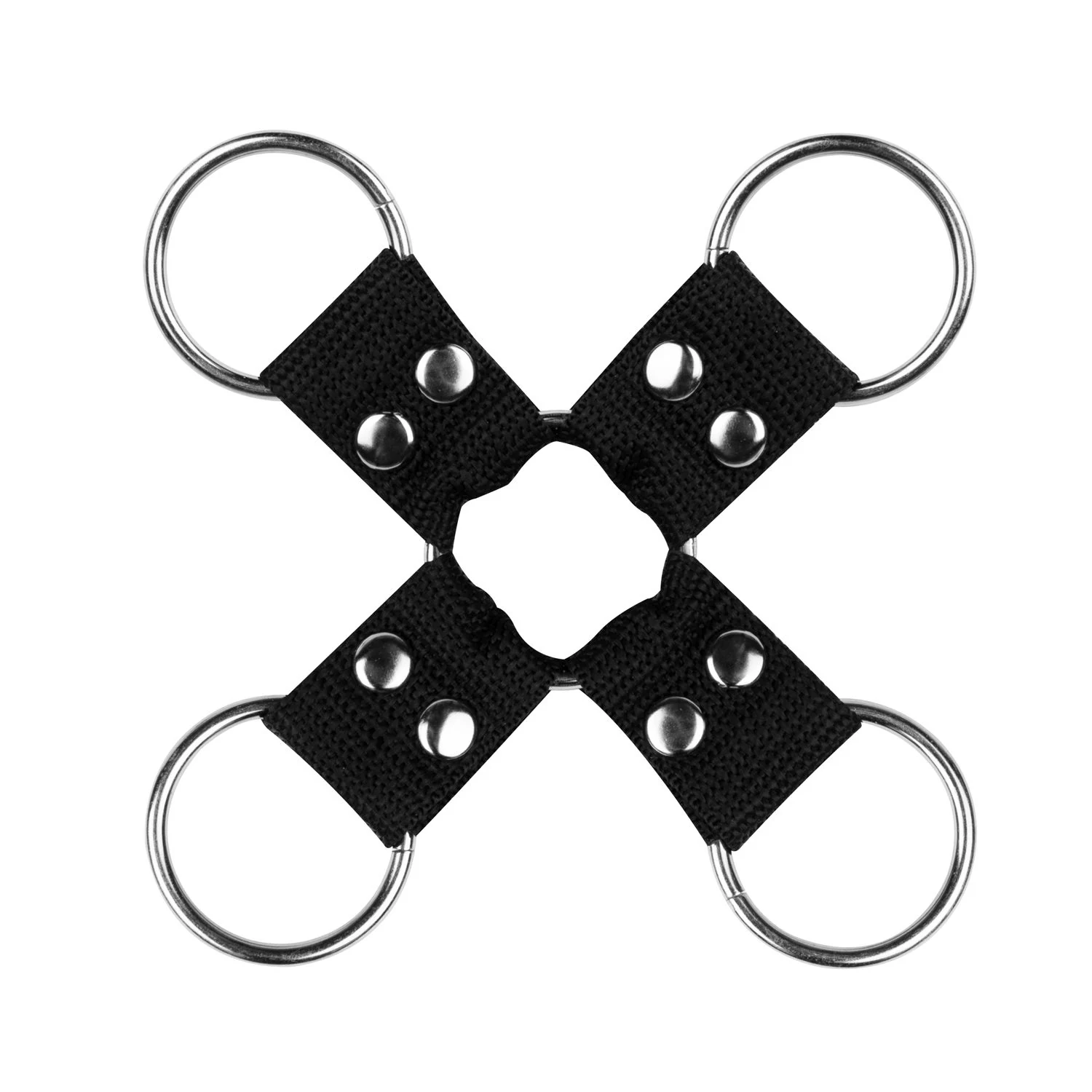 Rode BDSM set met handboeien, boeien en zachte paddle