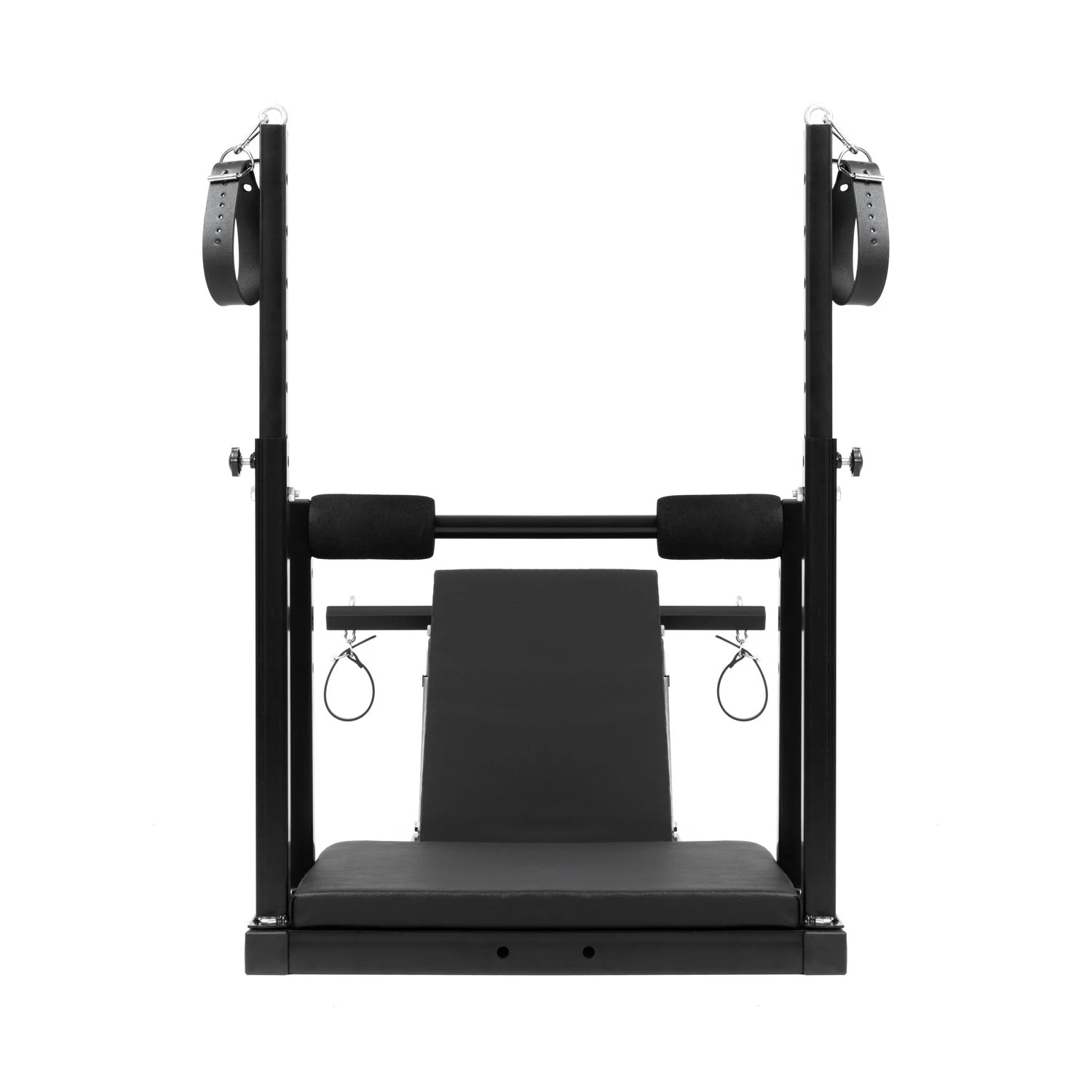 Zwarte Restraint Chair Low met verwijderbare middelste ondersteuning