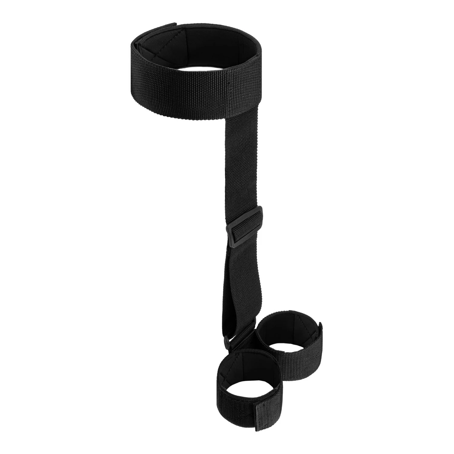 Zwarte arm- en nekboeien van Bedroom Fantasies voor BDSM spel