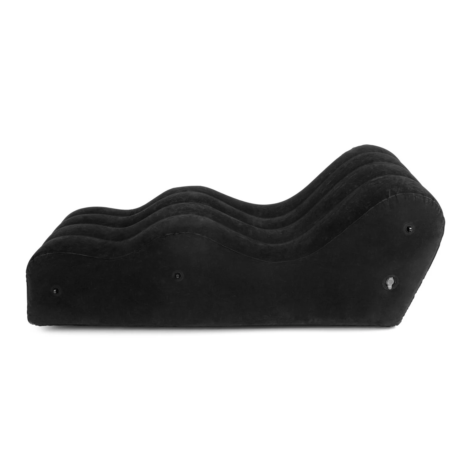Reisveilige opblaasbare bank The Lounger in zwart