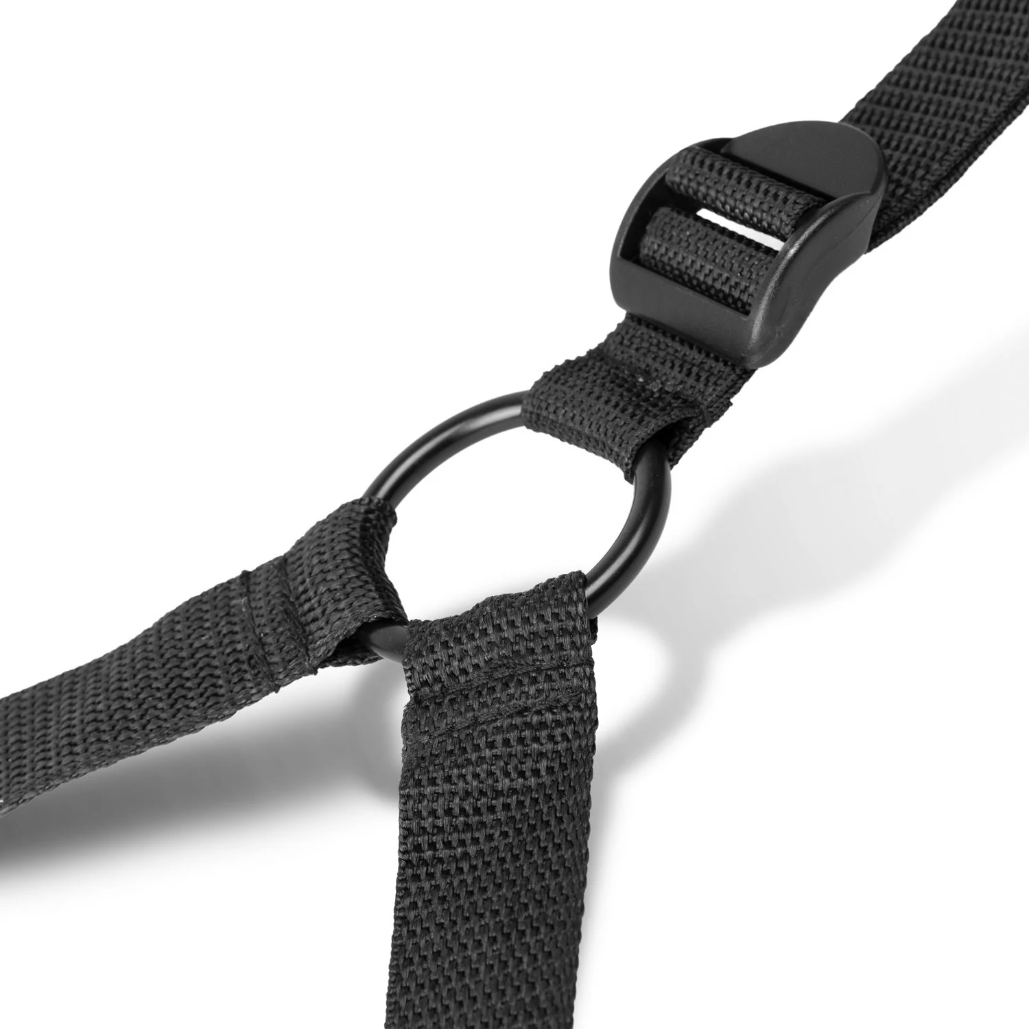 Zwarte restraint set met 4 ruim verstelbare boeien voor onder ieder matras
