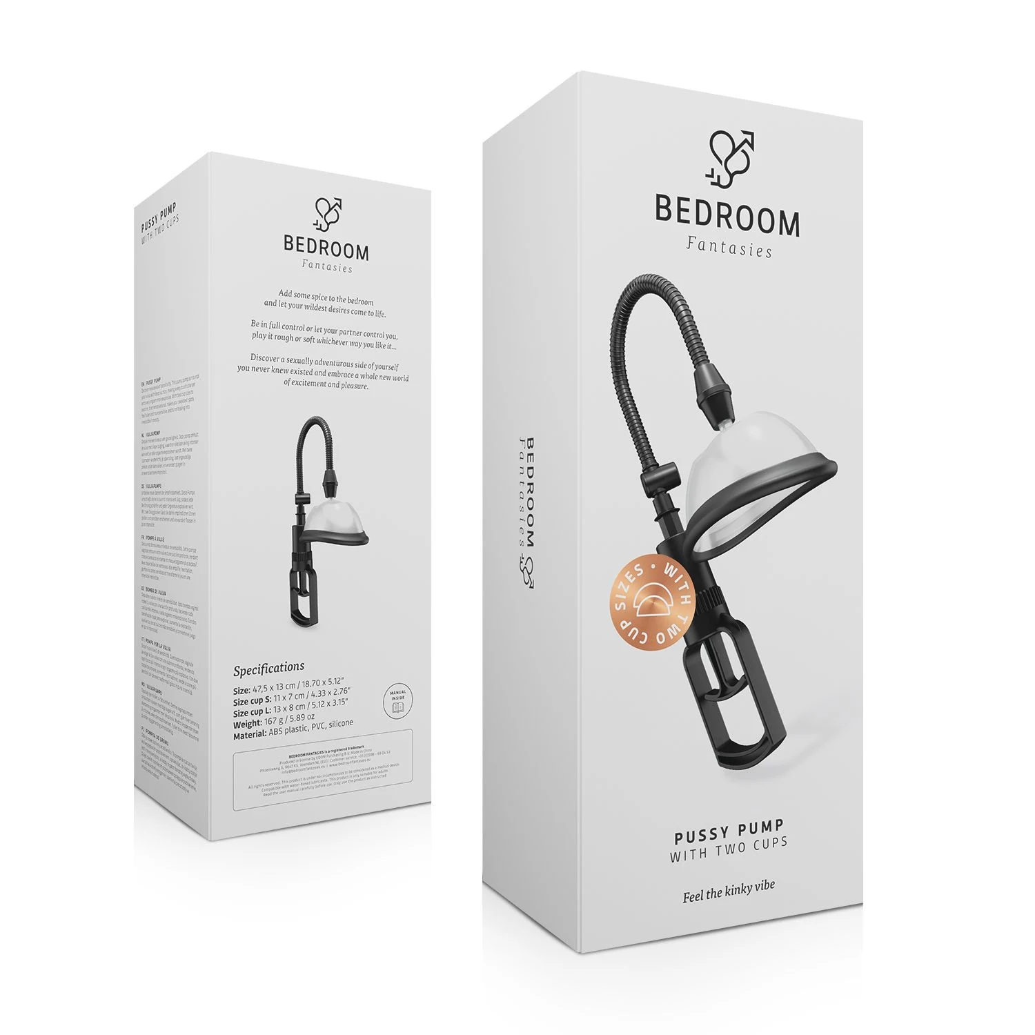 Bedroom Fantasies vagina pomp unisex voor zuiging en stimulatie
