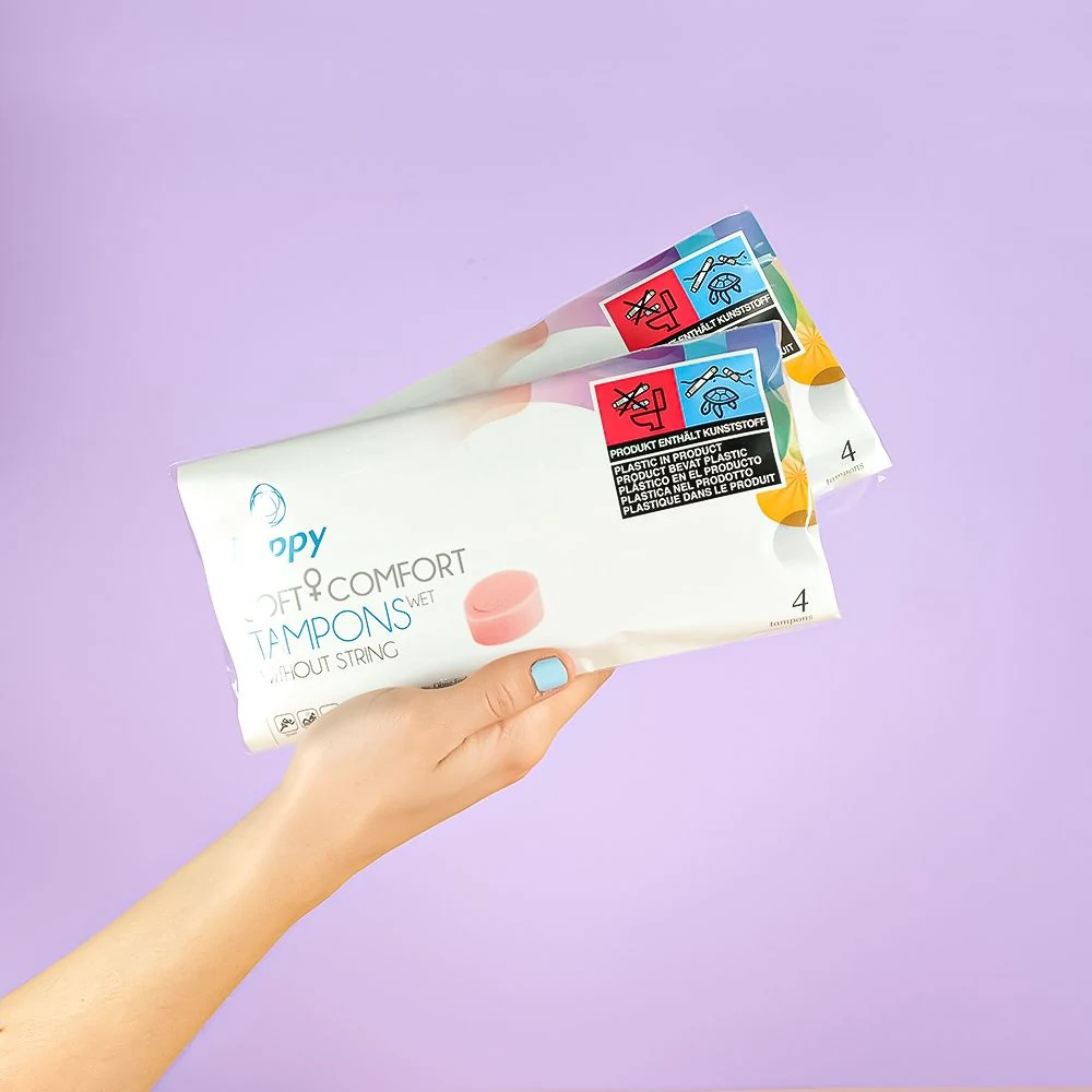 Beppy WET tampons 8 stuks, flexibel en eenvoudig in te brengen