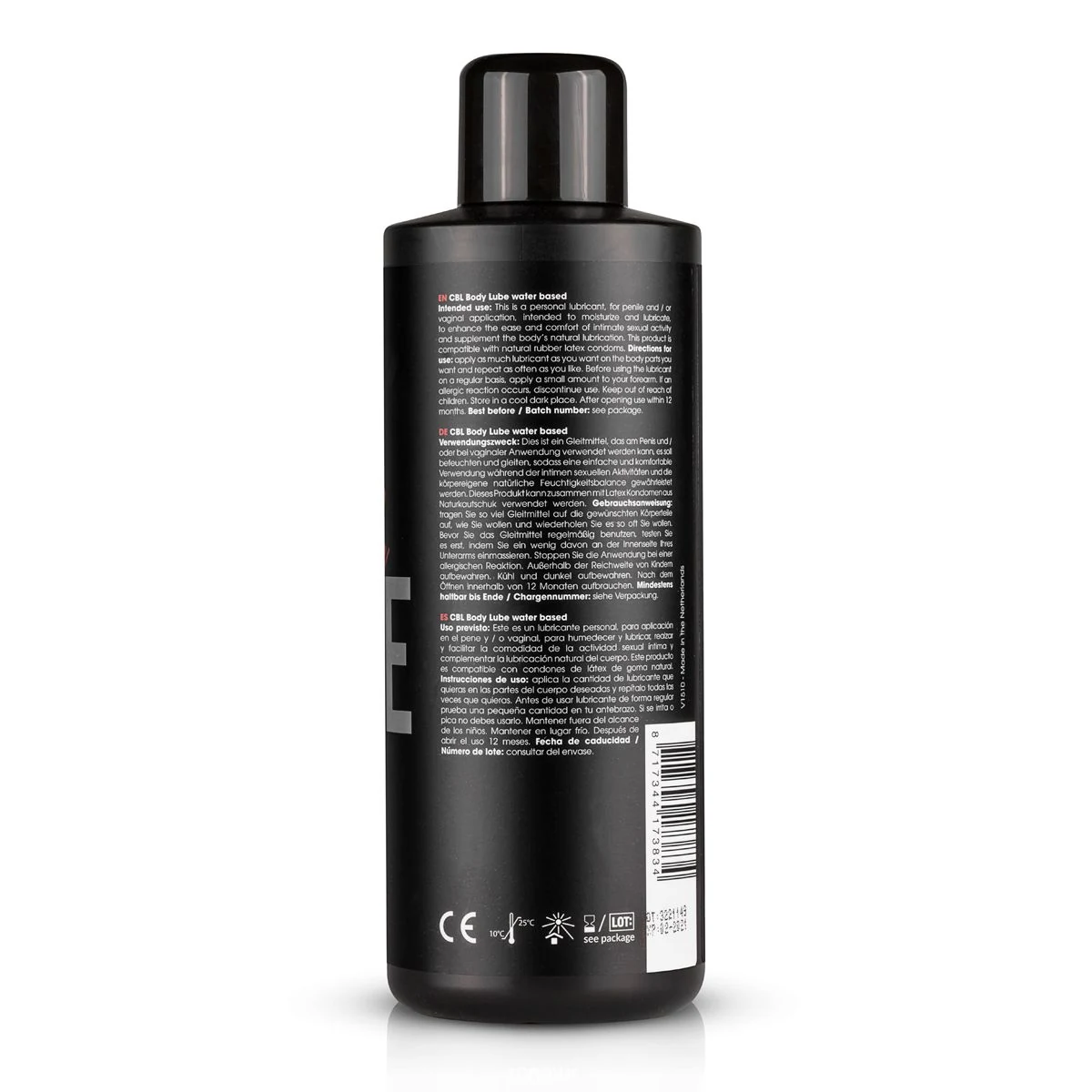 BodyLube Waterbased 1000 ml, transparante unisex gel voor massages en gebruik als glijmiddel