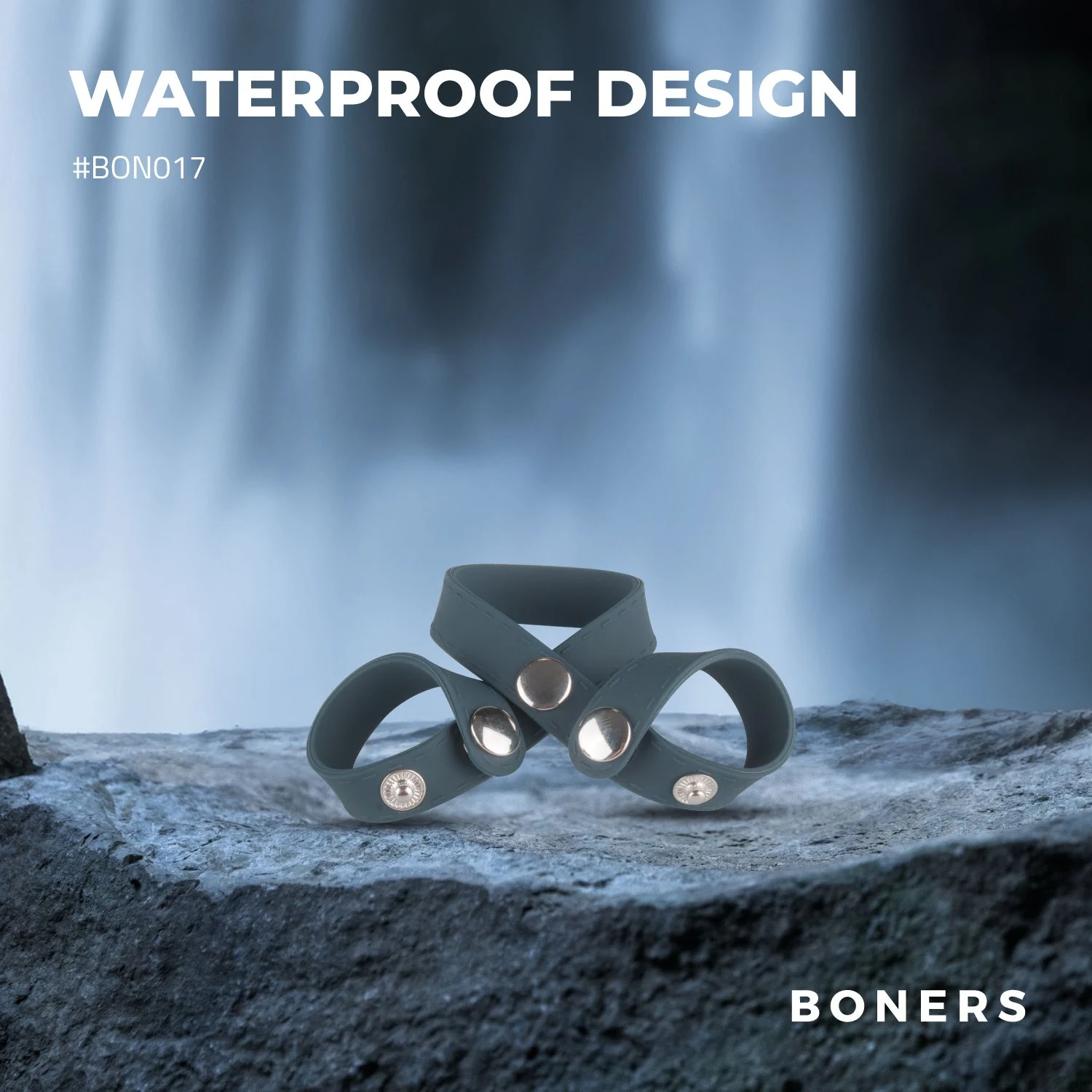 Boners 8-Style Ballsplitter eenvoudig om en af te doen met knoopjes