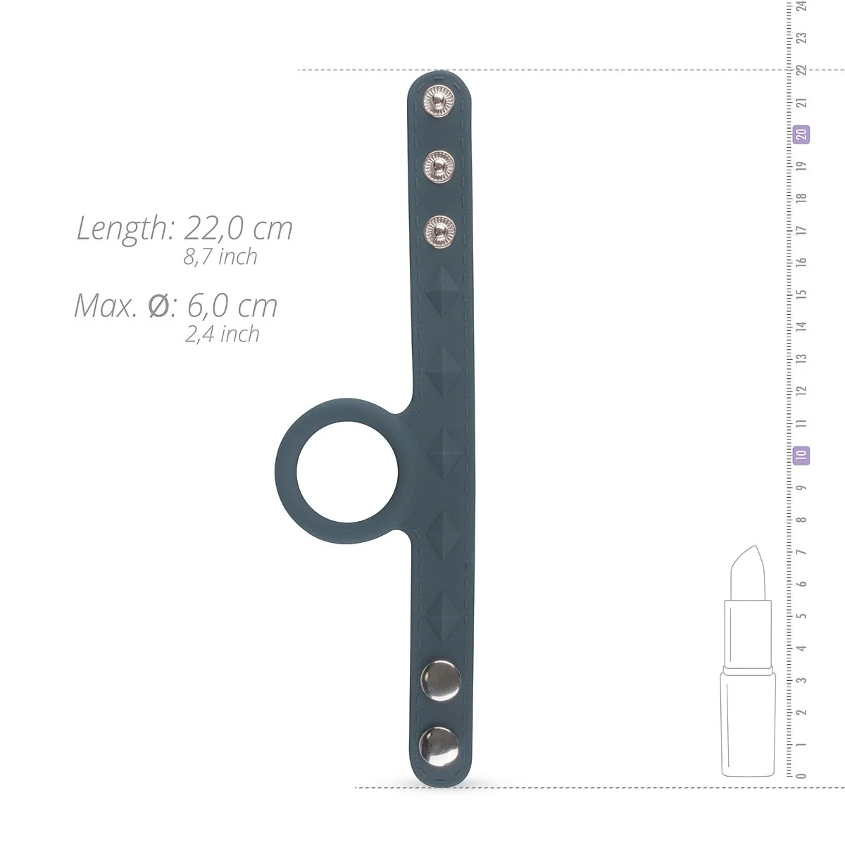 Boners Cock & Ball Strap S/M flexibel en rekbaar materiaal