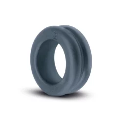 Boners cockring met dubbel design in grijs, breed en rekbaar