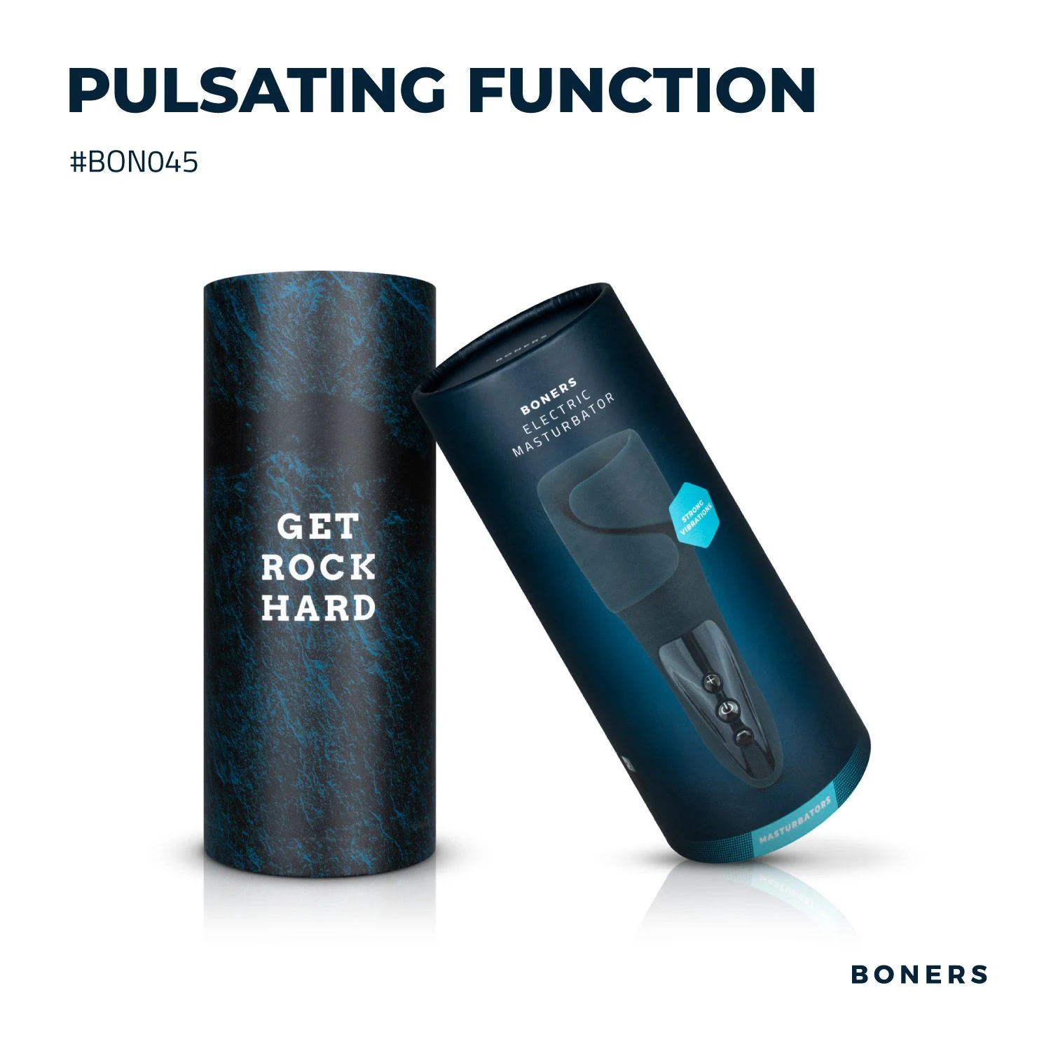 Open design masturbator van Boners voor penis stimulatie