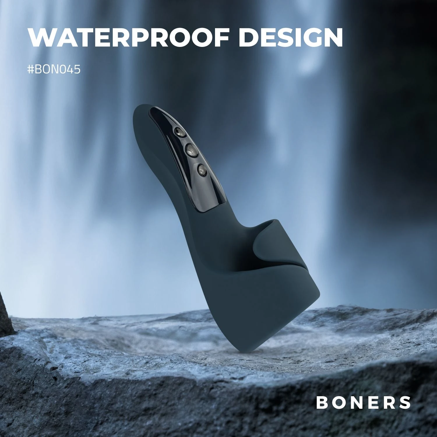 Waterproof Boners elektrische masturbator in blauw