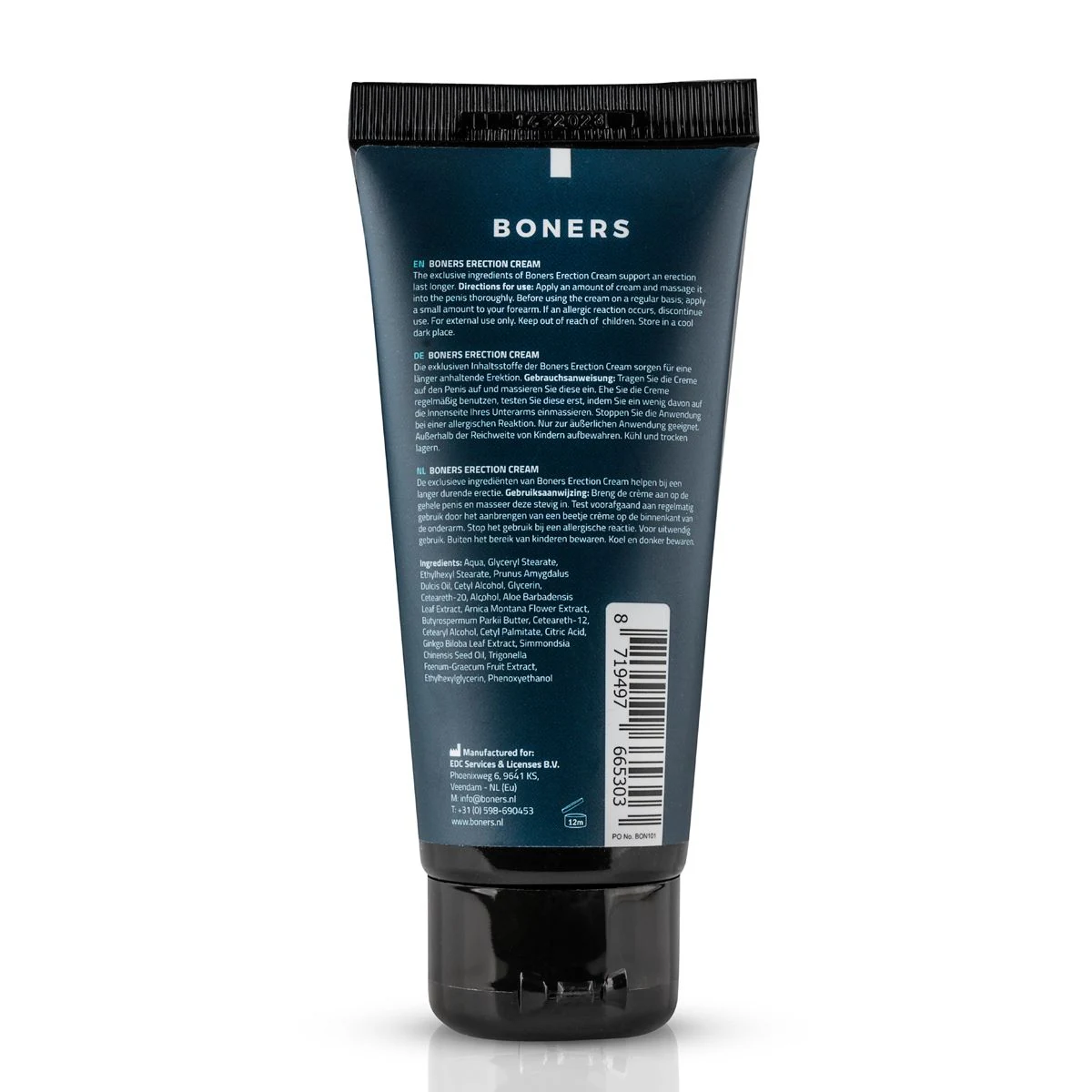 Boners Erectiecrème met Ginkgo Biloba en natuurlijke plantextracten