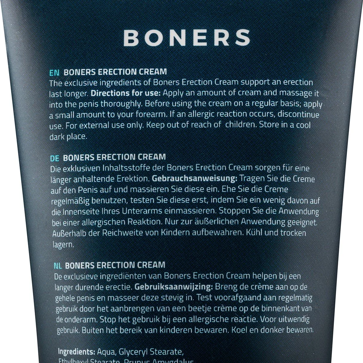 Boners Erectiecrème in witte crème, speciaal voor hem