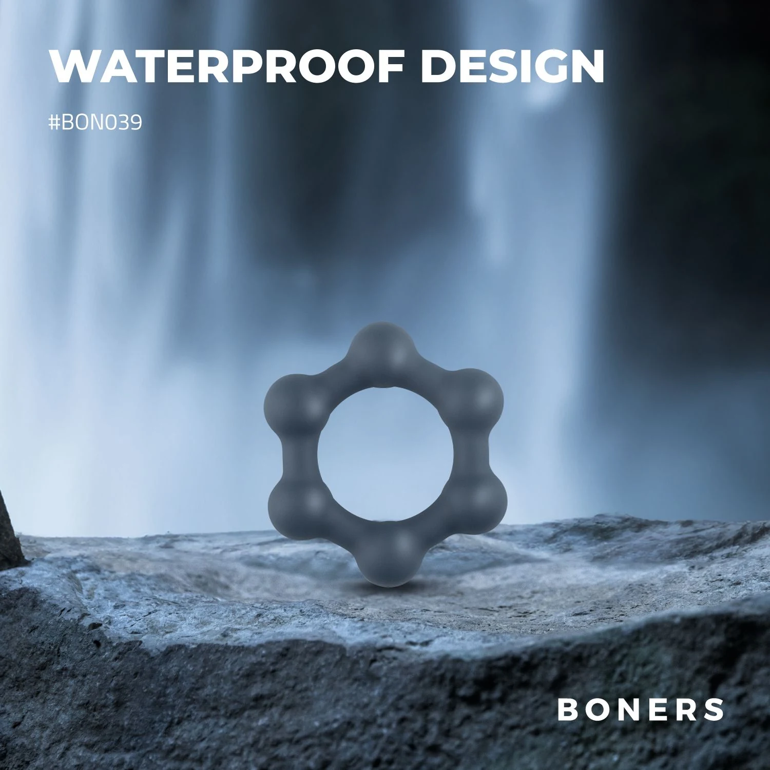 Boners Hexagon Cockring voor hardere, langdurige erecties
