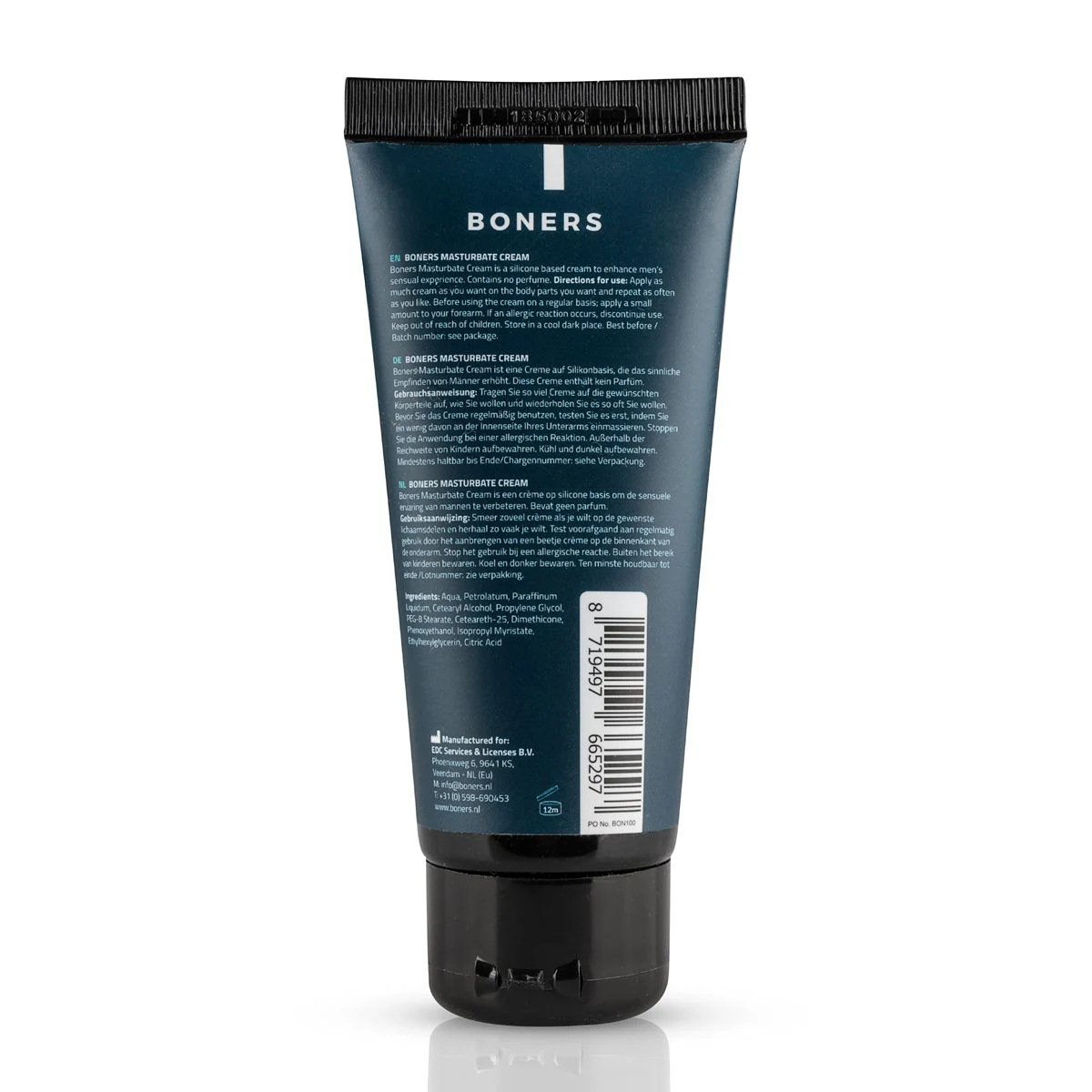 Boners Masturbatiecrème zijdezacht en ongeparfumeerd