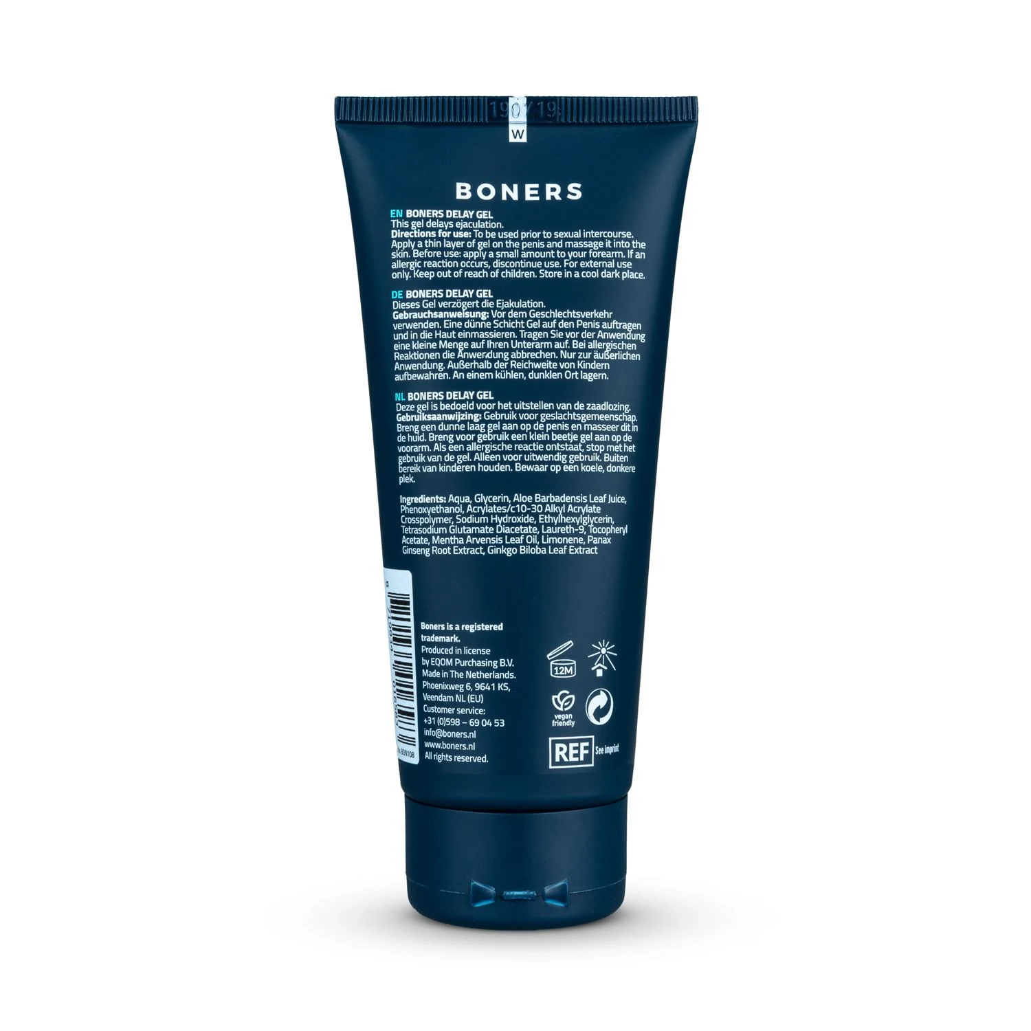 Boners Orgasmevertragende Gel 100 ml met verdovend effect