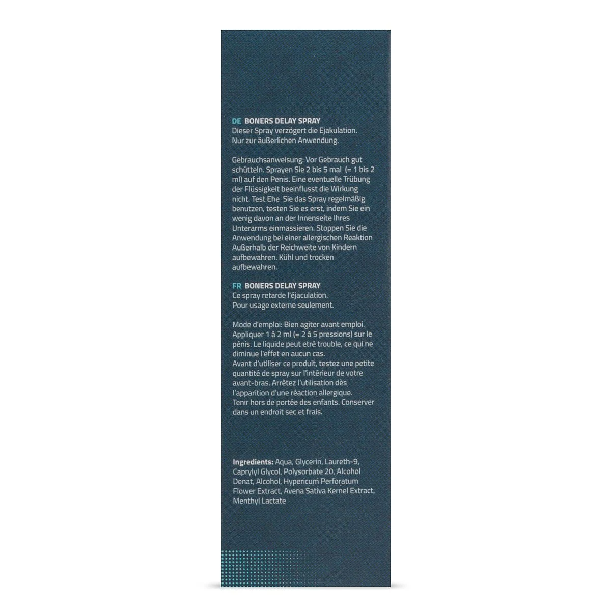 Boners orgasmevertragende spray transparant product in 15 ml flesje