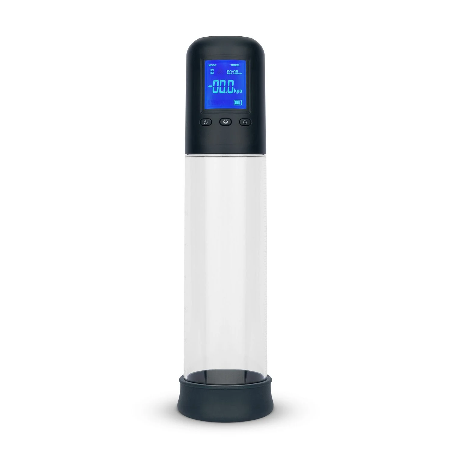 Boners penispomp met LCD-scherm en transparant venster
