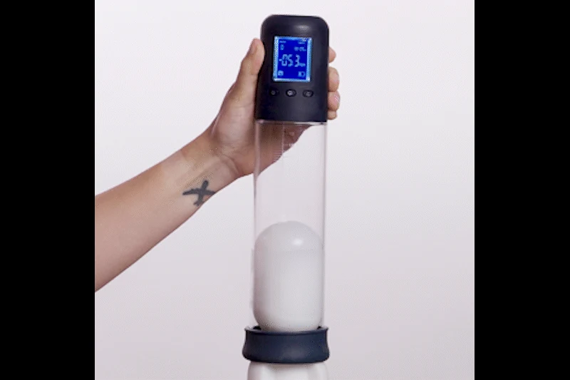 Boners penispomp met LCD-scherm, intelligente pomp met zuiging