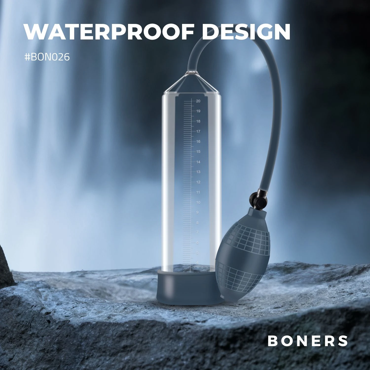 Boners Penispomp No. 1 geschikt voor glijmiddel op waterbasis