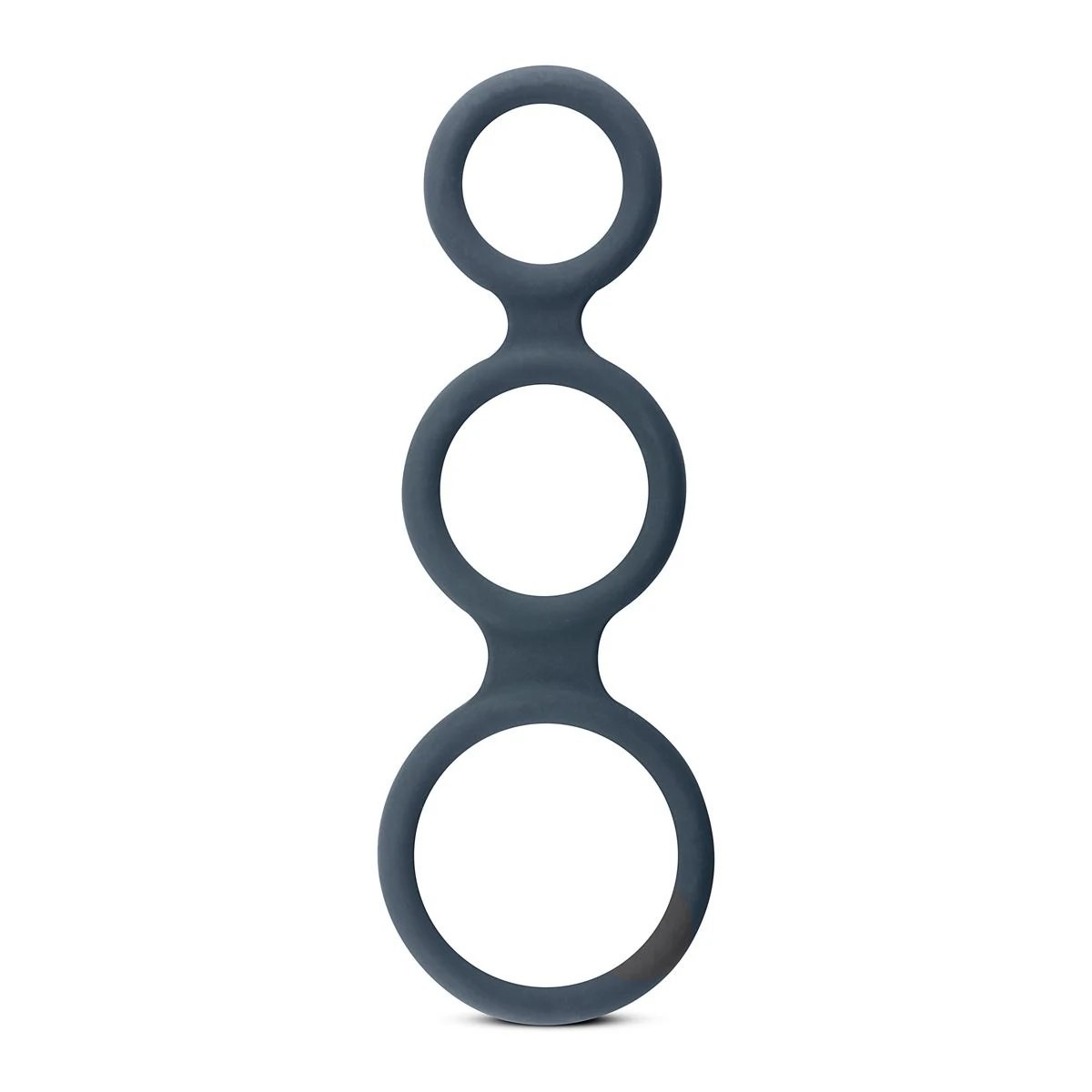 Boners Triple Ring grijze siliconen cockring met drie ringen